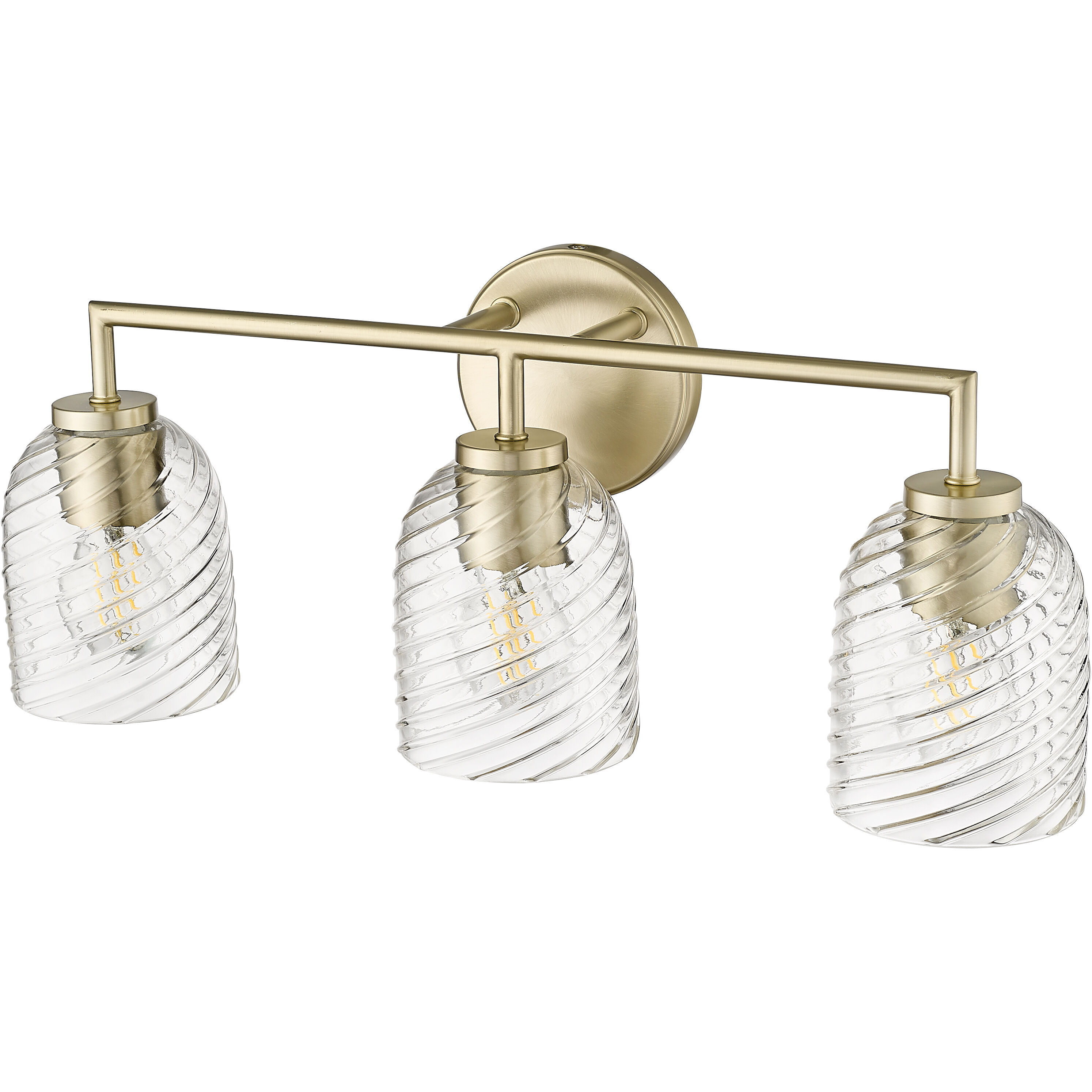 Catania 3 Light 22.75 inch Modern Gold Bathroom Vanity Light Wall Light